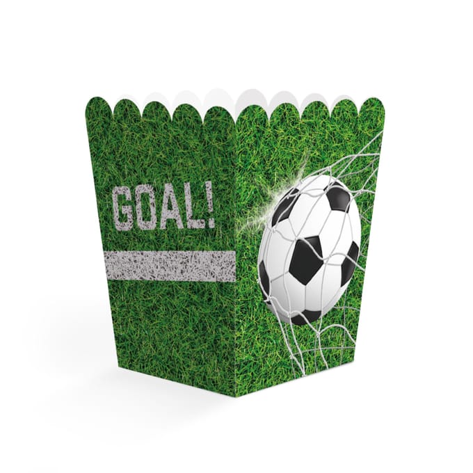 Voetbal Snack Boxes 8 Stuks 6,3x6,3x10,5 Cm