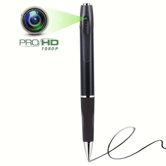 1080P HD Camera Pen – Mini Pen Camera met 32GB Geheugen – USB Oplaadbaar – Compact Ontwerp