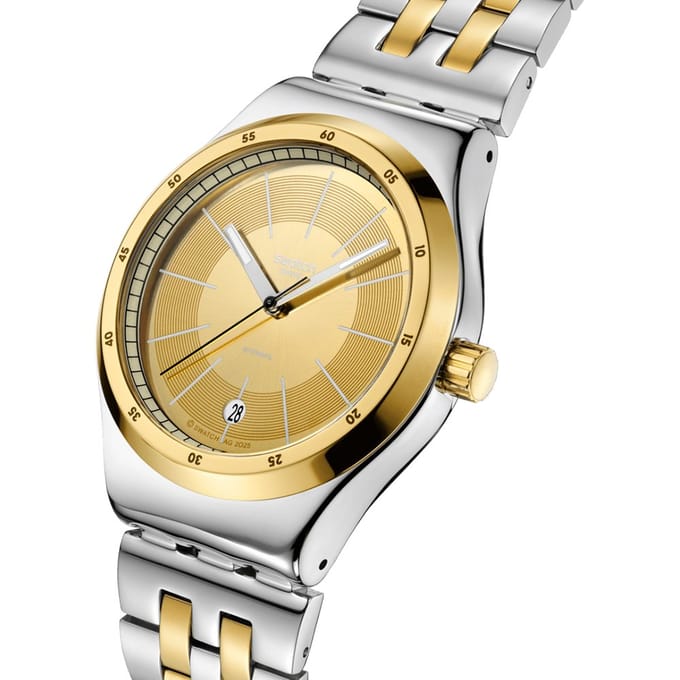 Swatch Sistem 51 Irony YIS437G Goldcloak Mecanism Horloge