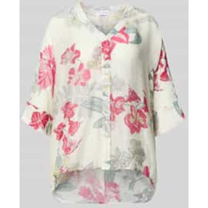 relaxed fit blouse van viscosemix in all-over look