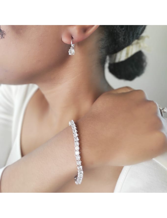 Ronde Venusset en doos - Kristal