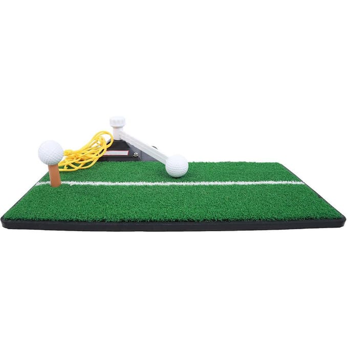 Tapis d'entraînement de swing de golf pour practice, outil d'entraînement d'intérieur, tapis en herbe PP noir pour la maison, le jardin green