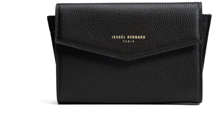 Isabel Bernard Honoré Dames Clutch Leer - Zwart