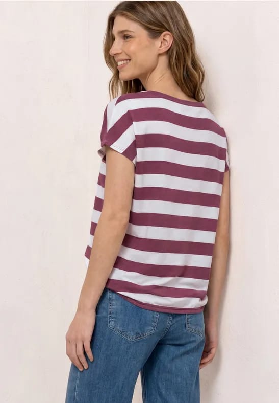 Shirt met korte mouwen, ronde hals en print