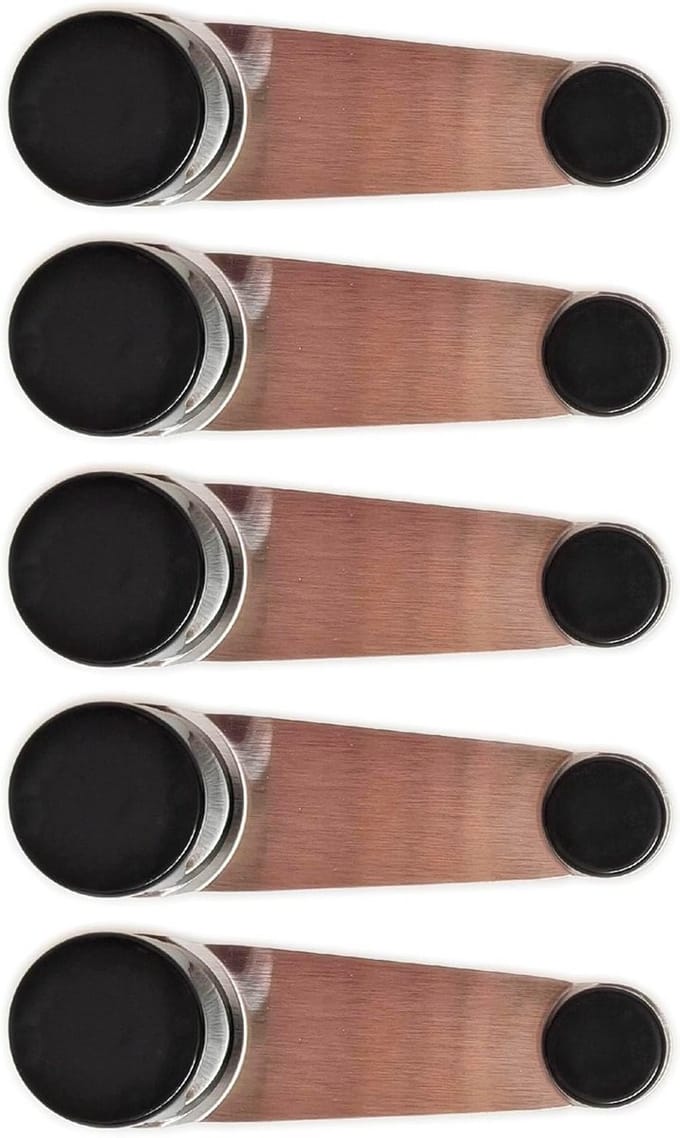 Set van 5 Deurstoppers met 360° Draaibare Houder, Zwart