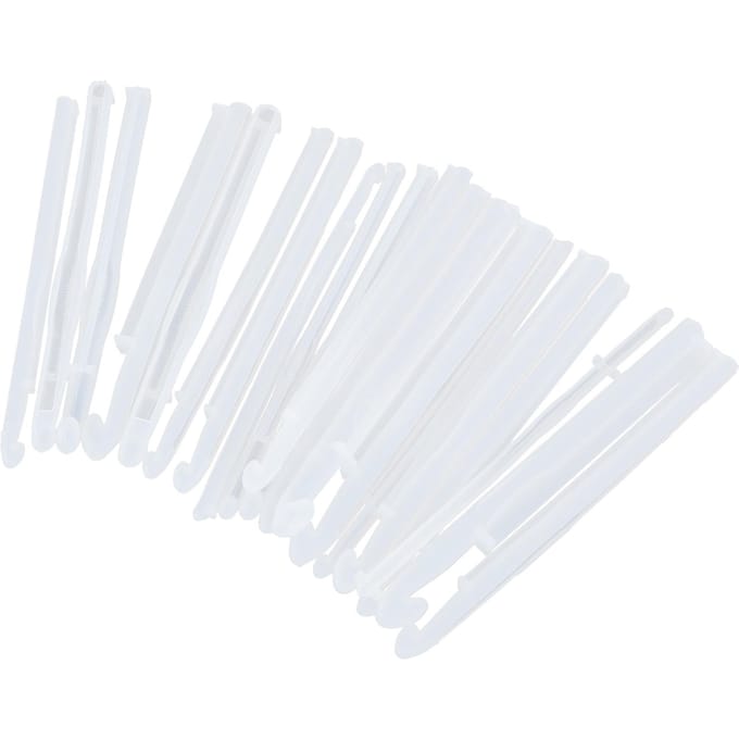 20 Pièces Moule Époxy Cristal DIY Outils Tricot Pulls Fabrication Moules Silicone Artisanat white