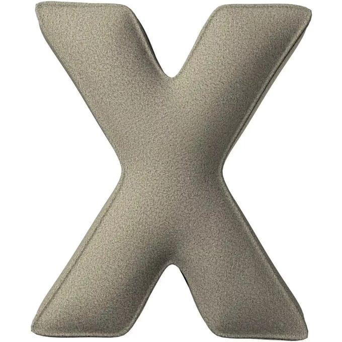 Kussen letter x Yellow Tipi Boucle