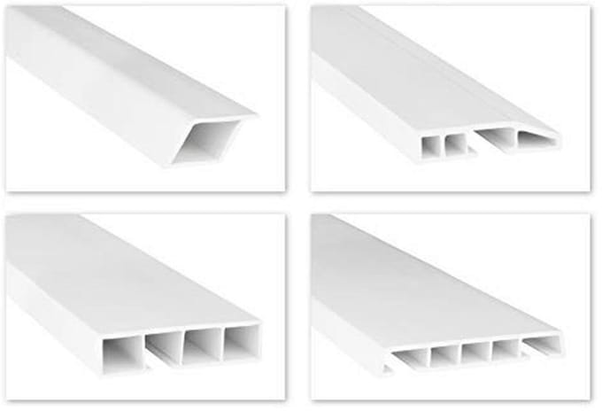 Holle Kamerprofielen PVC Afdeklijsten - 2 Meter - Voor Binnen en Buiten