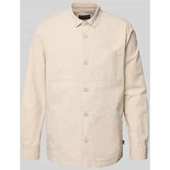 slim fit overshirt van puur katoen model 'RICKFELL'