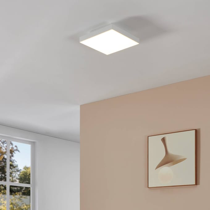 EGLO connect.z Turcona-Z Smart Plafondlamp - 30 cm - Wit - Instelbaar RGB & wit licht - Dimbaar - Zigbee