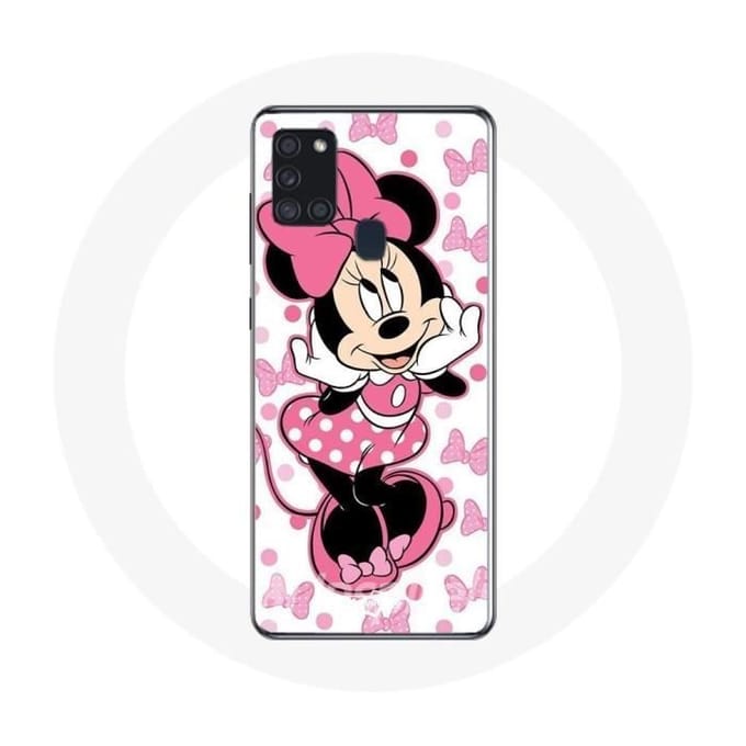 Coque Samsung Galaxy A21S Minnie Mouse Dessin animé mignon rose