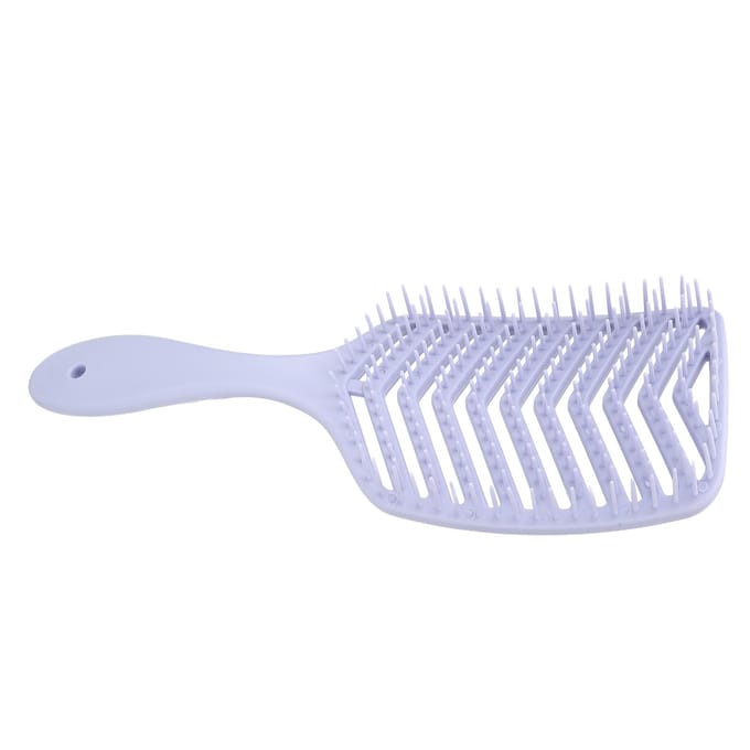 Gebogen ventilatieborstel voor haar Professionele hoofdhuidmassage Paddle Ontwarrende borstel Stylingtool voor snelle gray