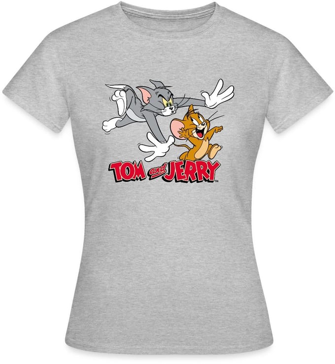 Tom En Jerry Kat-En-Muisspel T-Shirt Dames