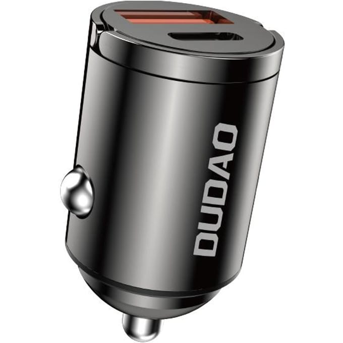 Chargeur de voiture miniature pour prise allume-cigare 48W QC PD Noir