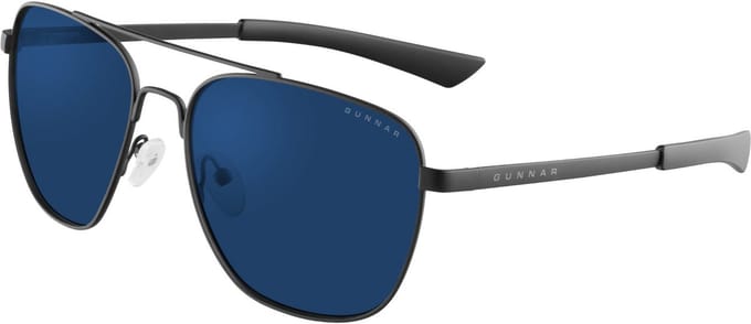 GUNNAR - MUSTANG Gaming Bril - Computerbril - Blauw Licht Bril - Blue Light Glasses 0.0 Sterkte - Onyx - Sun