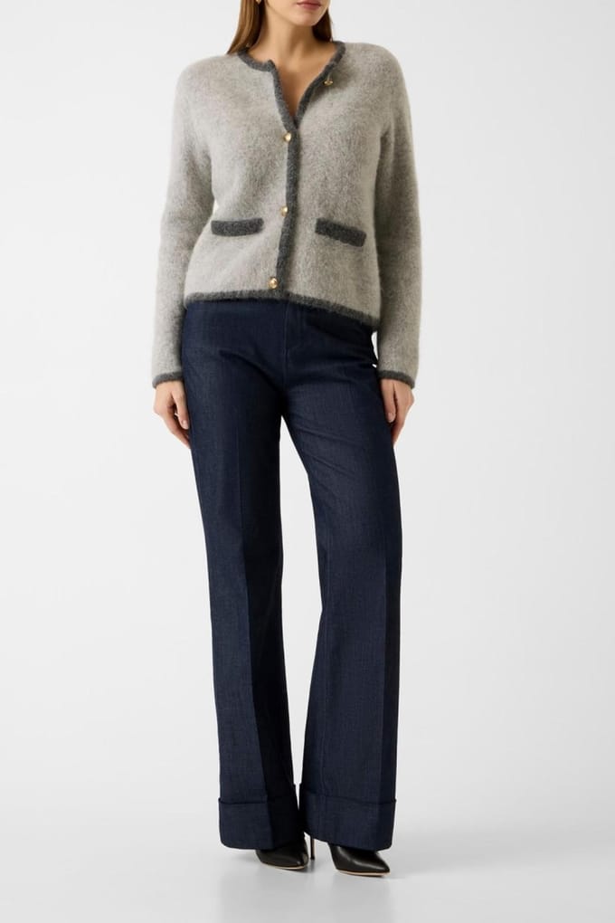 GUESS Agnes Jacket Swtr Marble Heather Größe: M | Leichte Jacken Outlet | Damen