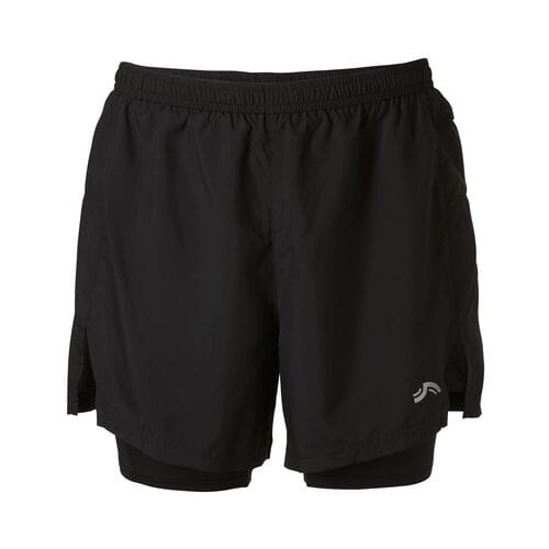 CRIVIT Heren 2-in-1 sportbroekje (Zwart, S)