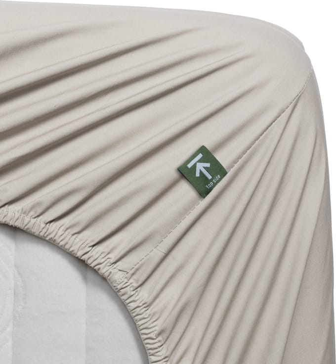 Beddinghouse - Percale-katoen - Split-topper - Hoeslaken - 180x210 cm - Naturel