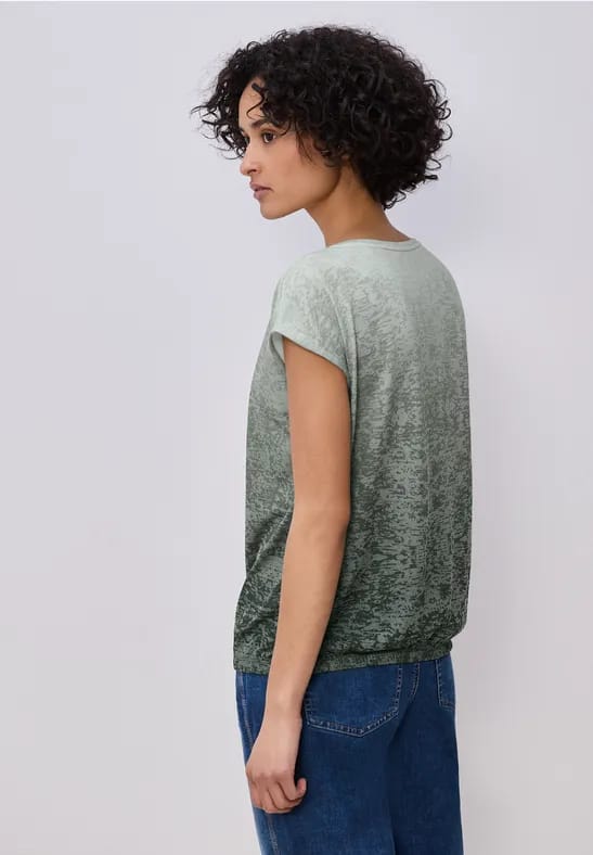 Burnout shirt met tekst