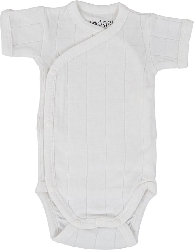 Lodger - Aanbieding rompers - Overslagromper lange mouwen - Maat 80 - Wit