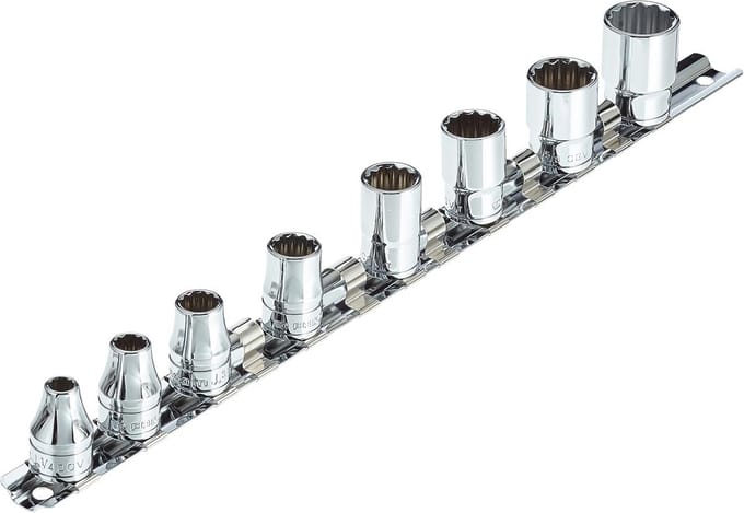 8-delige Korte Dop Bits Set 3/8 Inch Vierkant Uitvoering