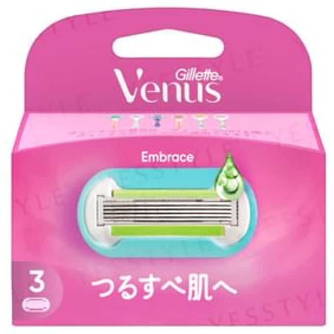 Gillette Japan - Venus Embrace Razor For Smooth Skin Body Blade 3 pcs Refill