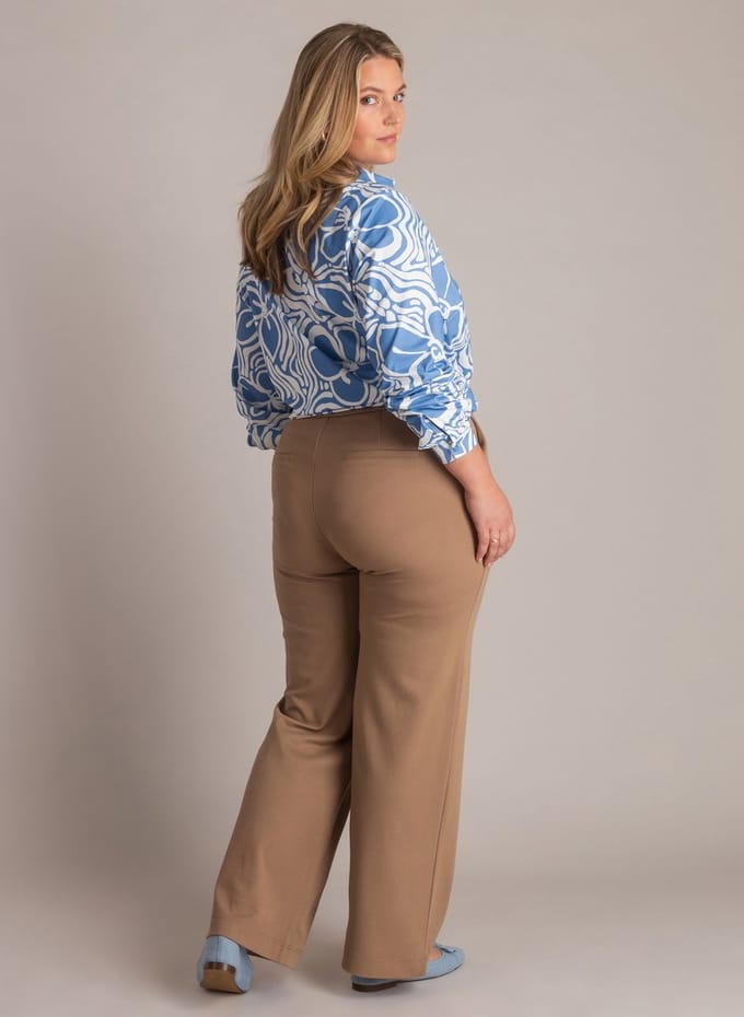 YEST CURVE Nadeche Essential Bottoms - Soft Brown - maat WX-0(44) / L32