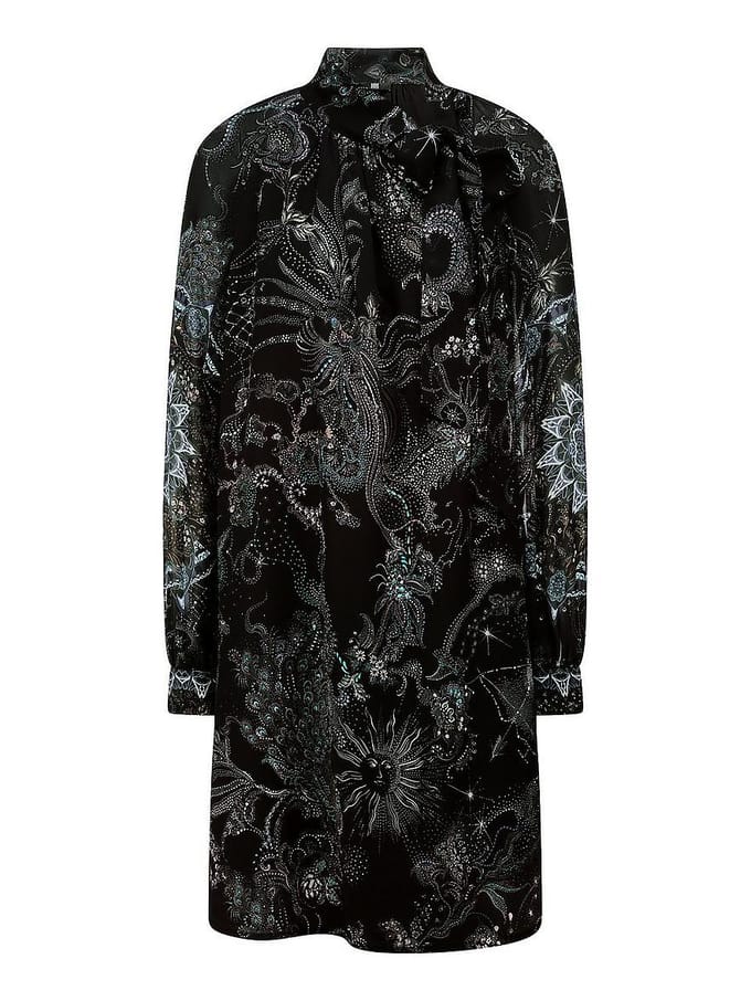 Jurk lange mouwen Van Riani blauw