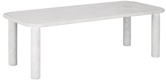 DTP Home Dining table Clio rectangular 230 CHALK,76x230x100 cm, mortex