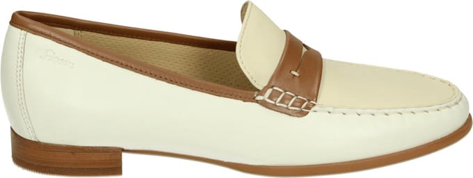 Sioux - ROSIKENA-700 - Instappers - Kleur: Wit/beige - Maat: 36