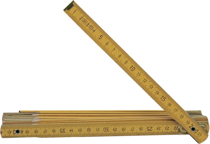 Brüder Mannesmann 810-2 / Work-it 68002 Duimstok - hout - geel - 2m