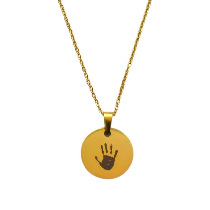 Ketting met Handafdruk Goud