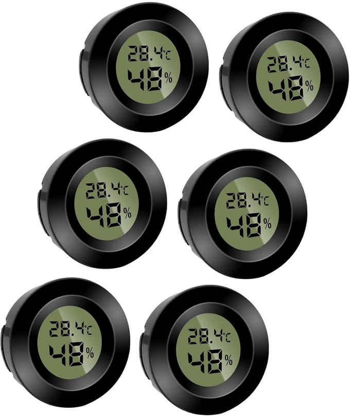 Ronde Digitale Mini Thermometer en Hygrometer voor Binnen