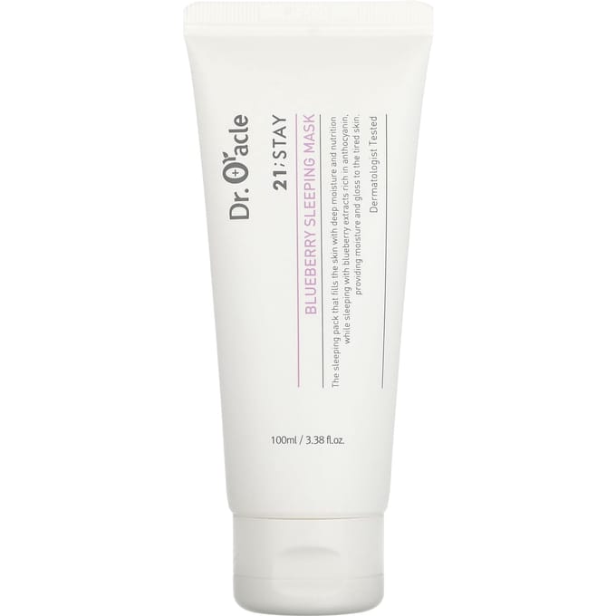 Dr. Oracle, 21;Stay, Blueberry Sleep Beauty Mask, 3.38 fl oz (100 ml) white