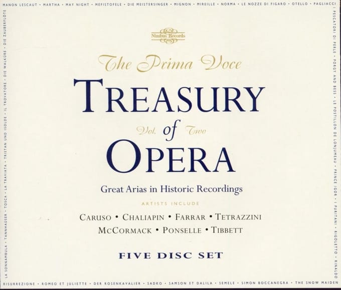 Various Artists - The Prima Voce Treasury Of Opera, Vol. Two (5 CD)