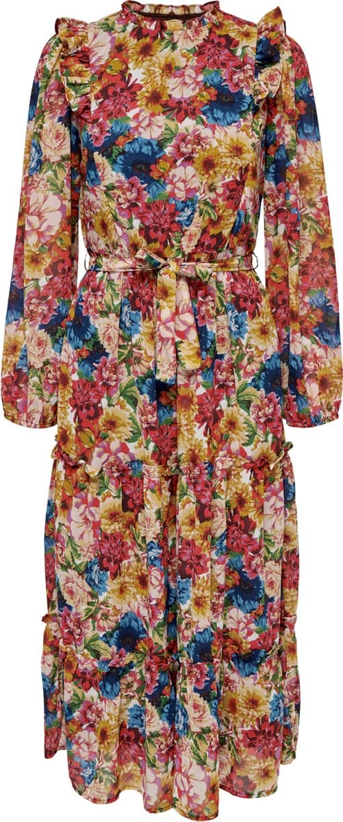 ONLY ONLSTAR L/S MIDI  DRESS PTM Dames Jurk - Maat S