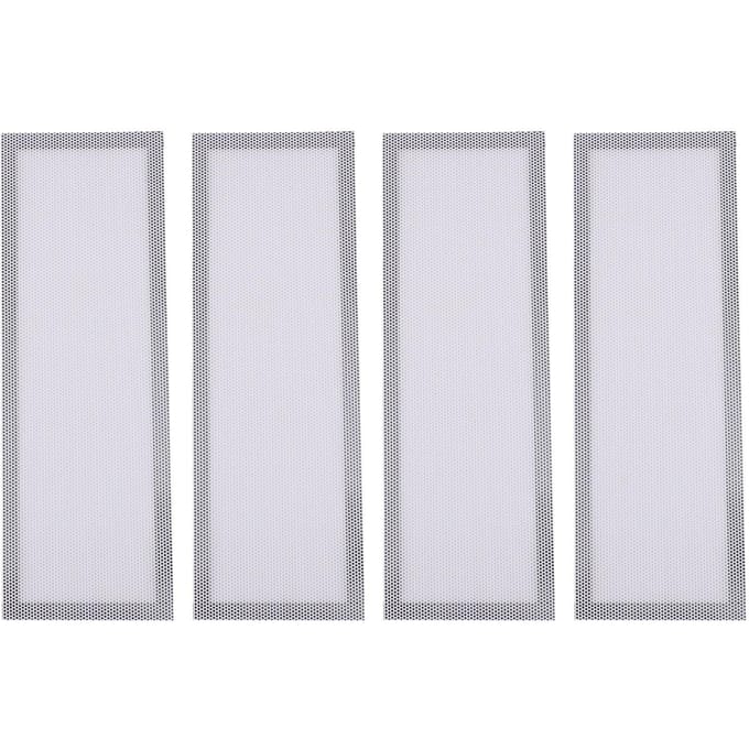 4 STUKS Vloerroosterdeksels PVC Magnetisch Vloerregister Rooster Gaas Filterscherm voor Muur Plafond Vangsten wit