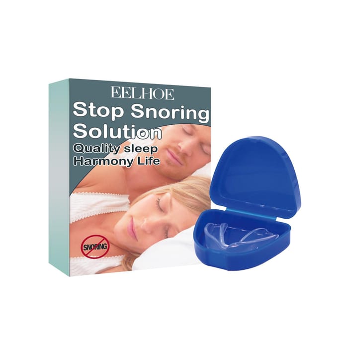 EELHOE Stop Snoring Solution Anti-Snurk Mondbeschermer Slaap Mondbeschermer met Opbergdoos 0 transparant