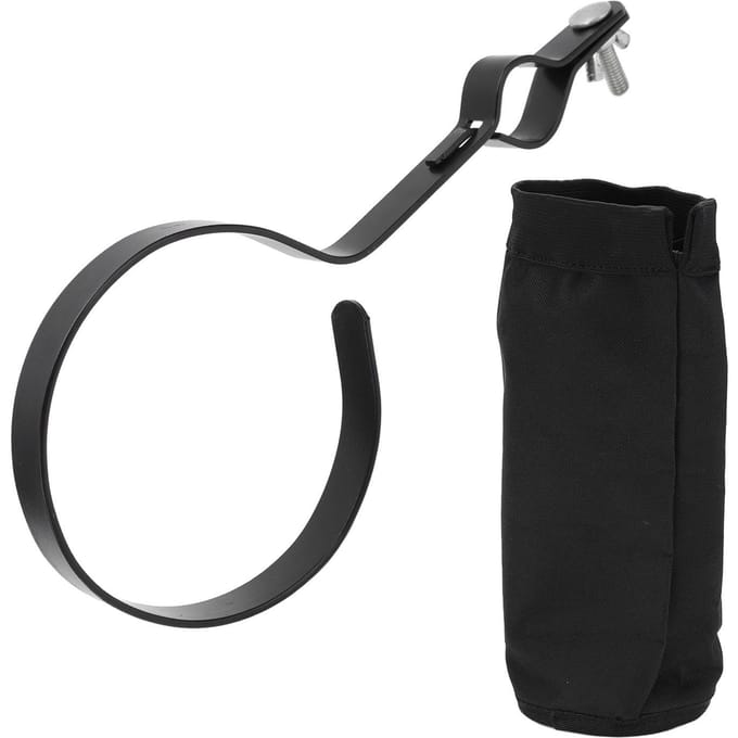 Drumstokhouder Polyester Container Tas met grote capaciteit Muziekinstrument Accessoires black