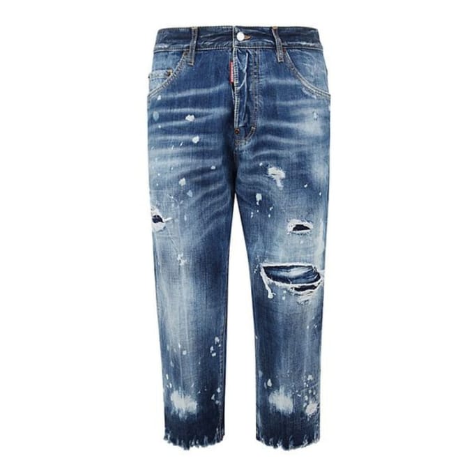 Dsquared2 Boston Jean-stijl Donkerblauwe Denimbroek