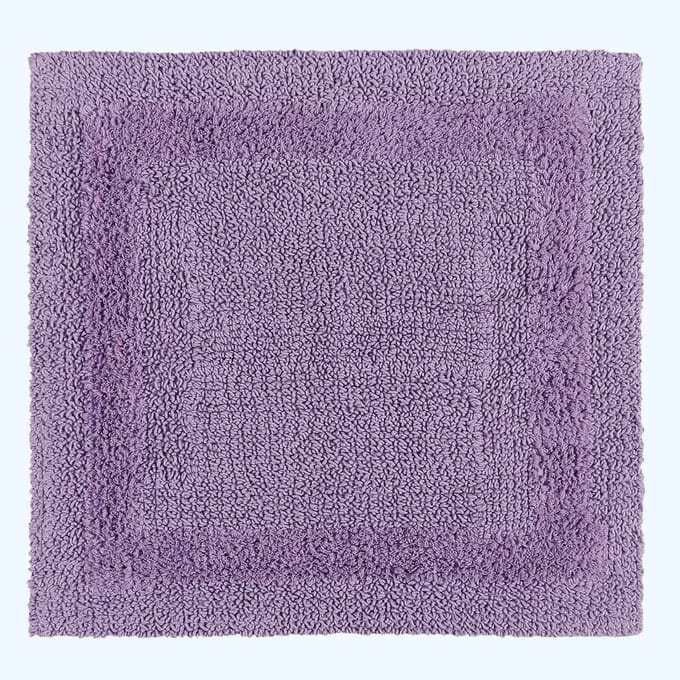 Homescapes douchemat lila 50x50 cm gemaakt van 100% katoen