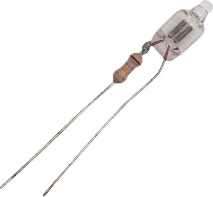Schiefer Draaduiteinde Neonlamp | 220V/240V 6x16mm