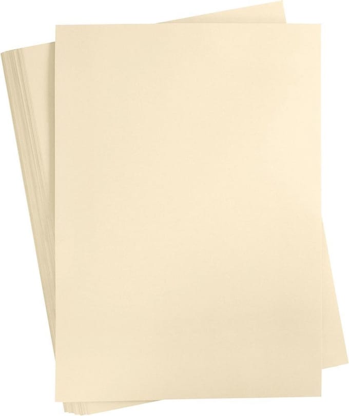 Gekleurd Karton, A2, vel 420x594 mm, 180 gr, beige, 100 vel | Knutselkarton