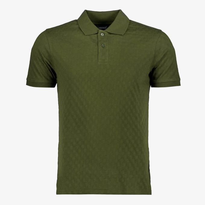 Unsigned heren polo groen - Maat S