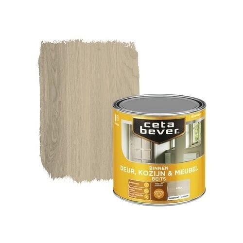 Cetabever - Binnenbeits Deur, Kozijn & Meubel Transparant Zijdeglans - Grijs - 250 Ml