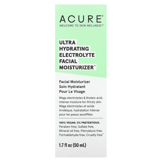 ACURE, Ultra Hydrating Electrolyte Facial Moisturizer, 50 ml (1.7 fl oz) white