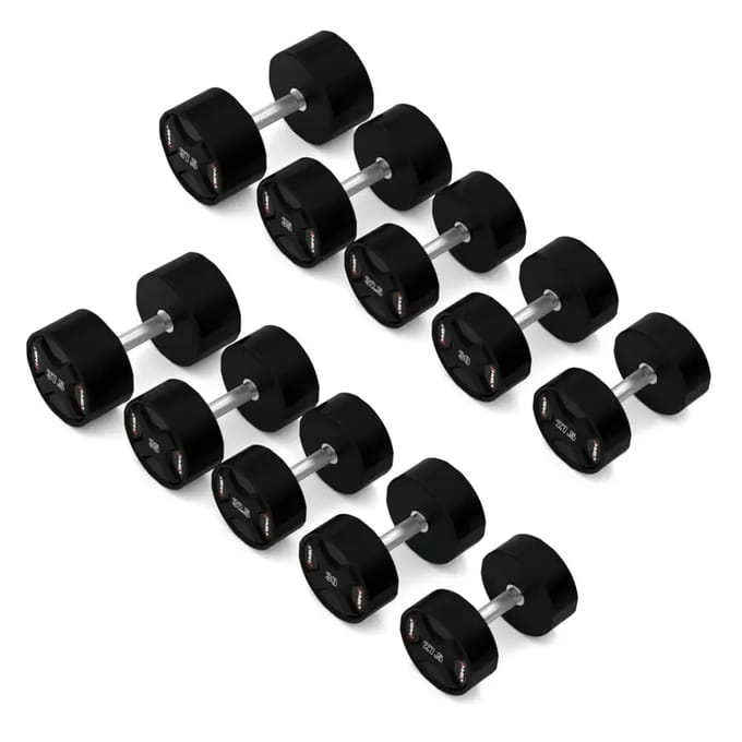 HMS HPC Serie - Polyurethaan Halterset - 2 x 40-50 kg - Antislip Greep