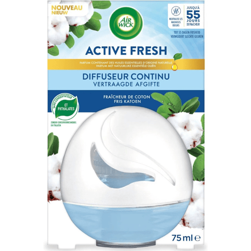 Air Wick Decosphere luchtverfrisser fris katoen 75 ml