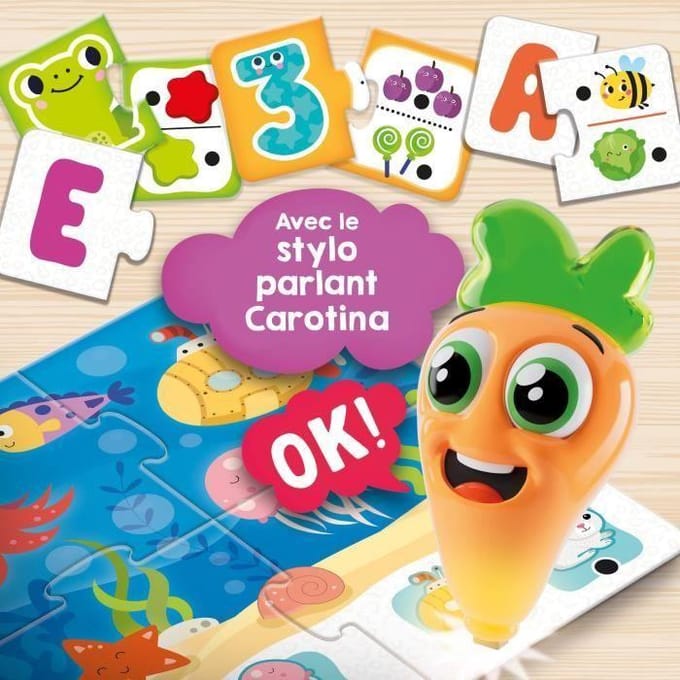 Lisciani - Carotina Baby - stylo parlant 20 jeux éducatifs - Fr