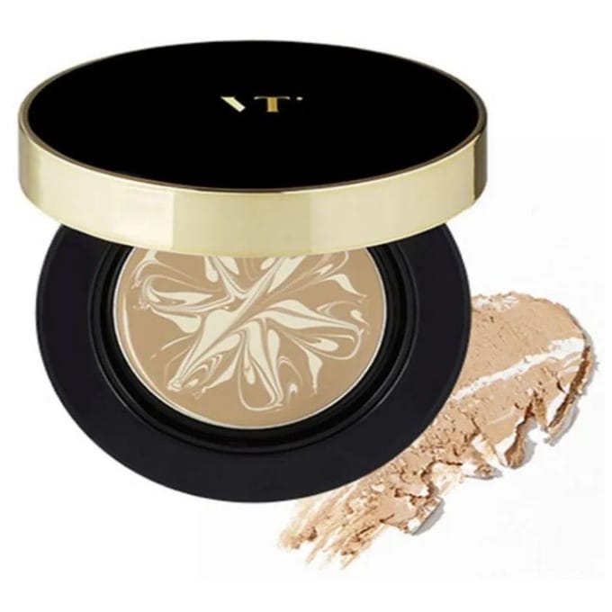 VT Cosmetics Essence Skin Foundation Pact N°21 Beige Clair 12g (Paquet de 2) No.21 Light Beige 12g (2 Pack) beige
